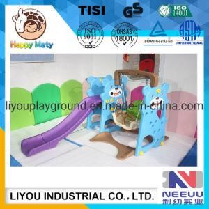 Indoor Playground Equipment Kids Plastic Slide Swing Set