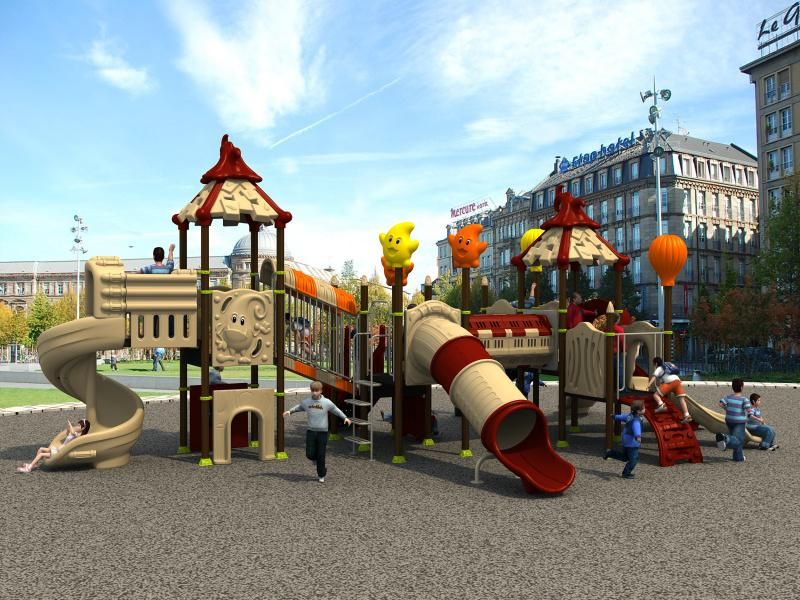 Magic House Serie Outdoor Playground Kids Slide Equipment