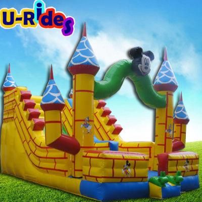 Hot sale Micky inflatable castle slide inflatable slide water slide for kids and adults