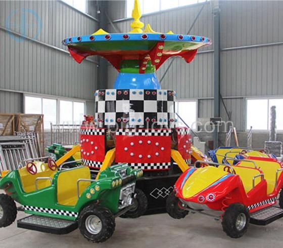 Mini Amusement Park 24 Seats Kids Jumping Ride Crazy Car Ride Dancing Crazy Cars