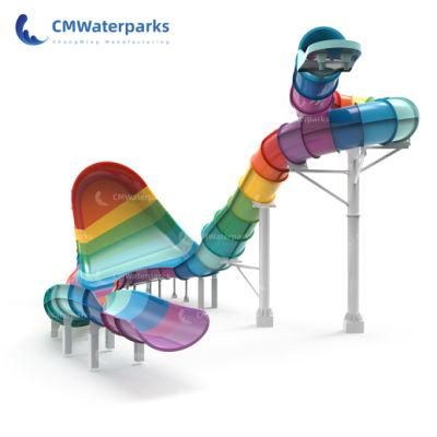 New Arrival Water Park Equipment Fiberglass Water Slide for Adult Kids