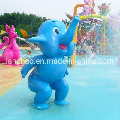 Children Water Park Playground Fiberglass Spray Elephant